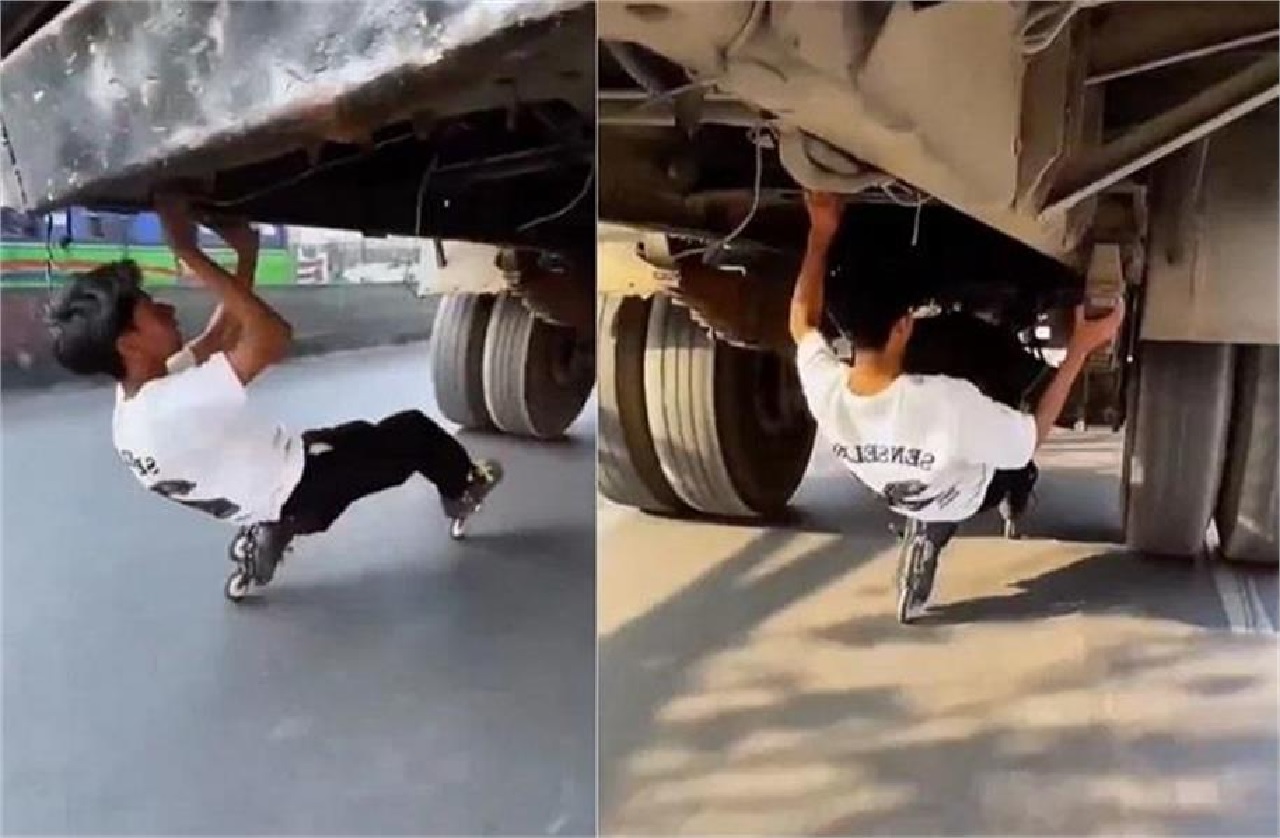 Reel ਬਣਾਉਣ ਦੇ ਚੱਕਰ 'ਚ ਖ਼ਤਰਨਾਕ ਸਟੰਟ: ਚੱਲਦੀ ਬੱਸ ਹੇਠ ਵੜ ਗਿਆ ਮੁੰਡਾ, Video ਹੋਇਆ ਵਾਇਰਲ