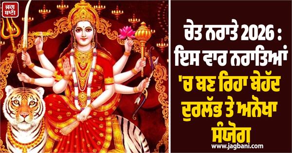 this time a very rare and unique combination is taking place during navratri 