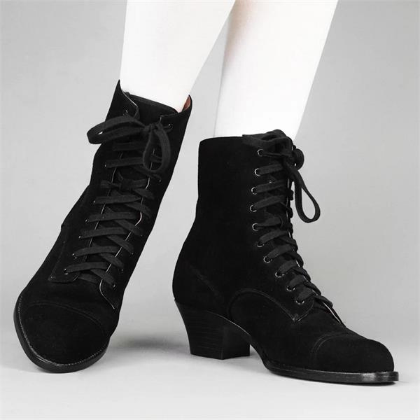black suede boots   trendy choice