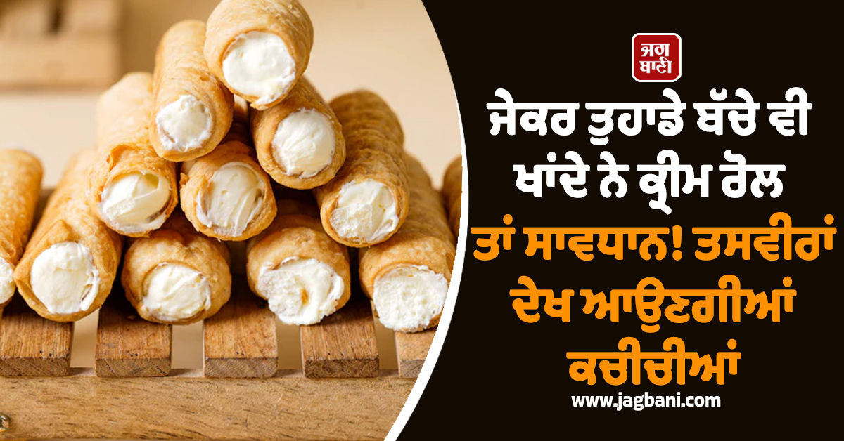 ਜੇਕਰ ਤੁਹਾਡੇ ਬੱਚੇ ਵੀ ਖਾਂਦੇ ਨੇ ਕ੍ਰੀਮ ਰੋਲ ਤਾਂ ਸਾਵਧਾਨ! ਤਸਵੀਰਾਂ ਦੇਖ ਆਉਣਗੀਆਂ ਕਚੀਚੀਆਂ