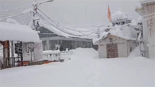fresh snowfall in gangotri yamunotri
