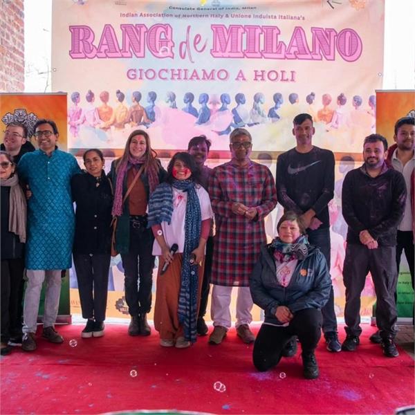 holi celebrated in milan