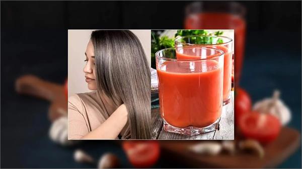 use tomato juice for hair