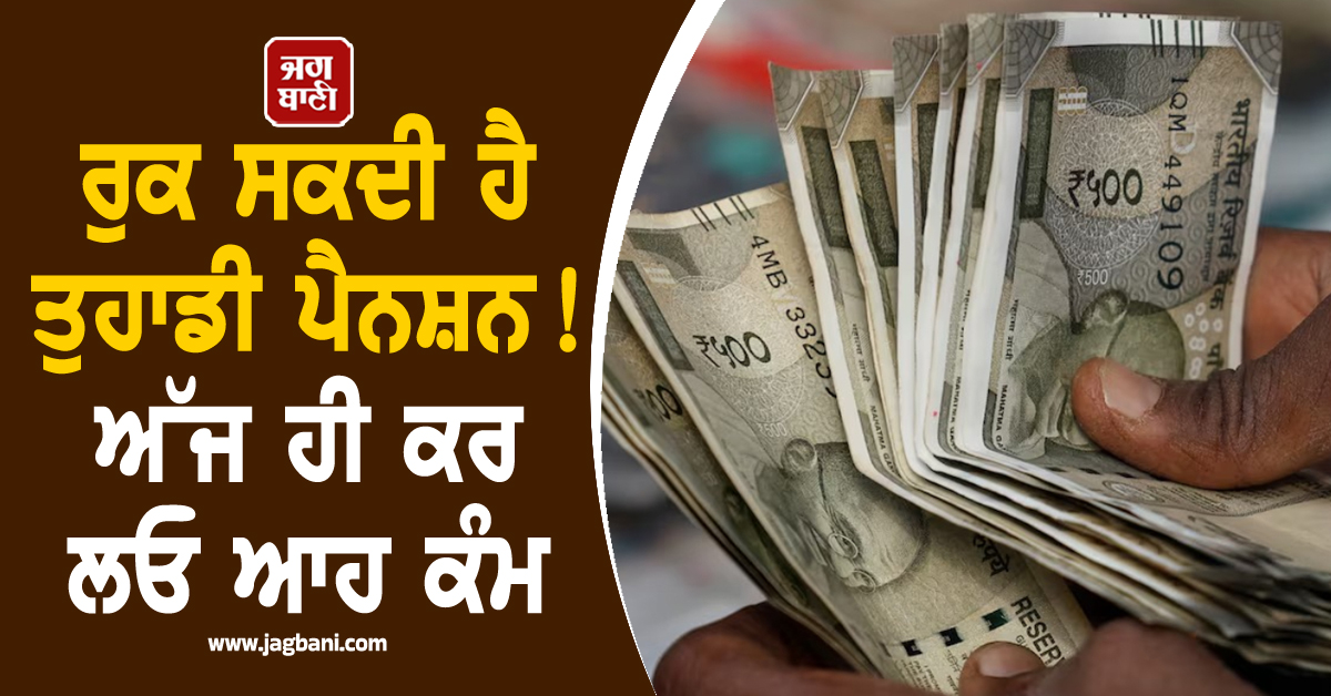 ਰੁਕ ਸਕਦੀ ਹੈ ਤੁਹਾਡੀ ਪੈਨਸ਼ਨ! ਅੱਜ ਹੀ ਕਰ ਲਓ ਆਹ ਕੰਮ, ਸਰਕਾਰ ਨੇ ਜਾਰੀ ਕਰ 'ਤਾ ਨਿਰਦੇਸ਼