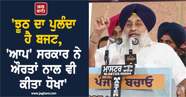 sukhbir badal reaction on budget