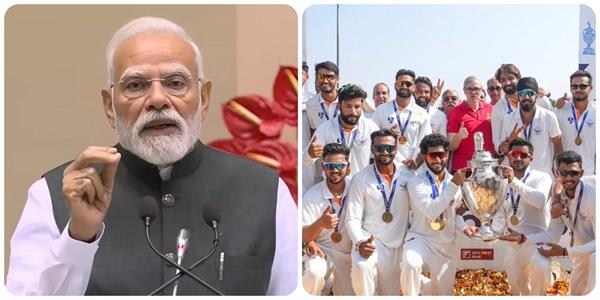 pm modi hails jammu and kashmir  s historic ranji trophy win