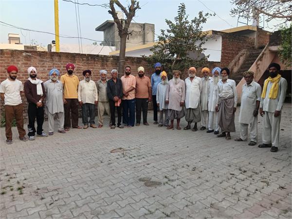 meetings being held in villages by the kirti kisan union
