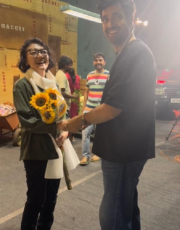adivi sesh receives special surprise from japanese fan