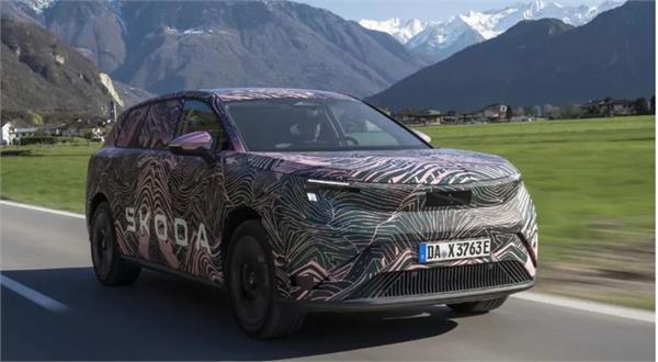 skoda unveils its new electric suv   peaq  