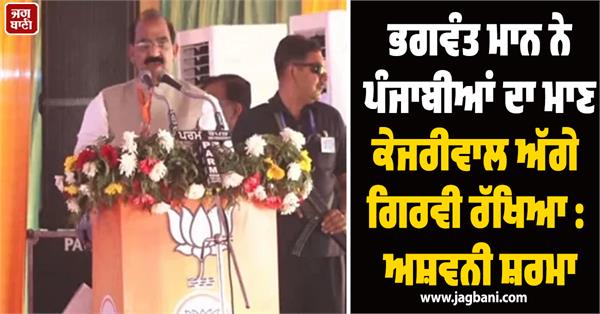 bhagwant mann pledged the pride of punjabis to kejriwal ashwani sharma