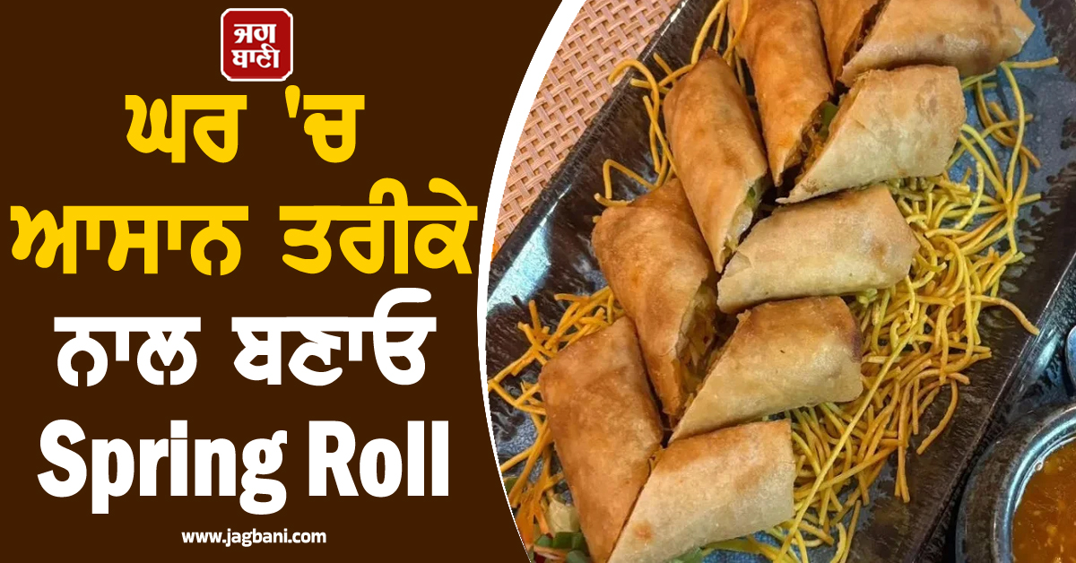 ਰੈਸਟੋਰੈਂਟ ਵਰਗੇ ਕ੍ਰਿਸਪੀ 'ਸਪਰਿੰਗ ਰੋਲ' ਹੁਣ ਘਰ 'ਚ ਹੀ ਬਣਾਓ, ਜਾਣੋ ਬੇਹੱਦ ਆਸਾਨ ਤਰੀਕਾ