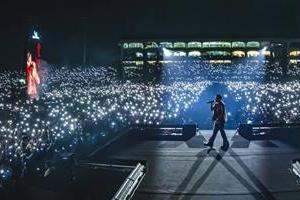 karan aujla performs at chandigarh  over 40 000 fans gather at venue