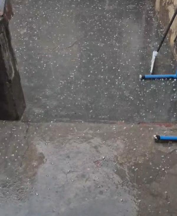 hailstorms fell in this area of punjab weather turned cold again