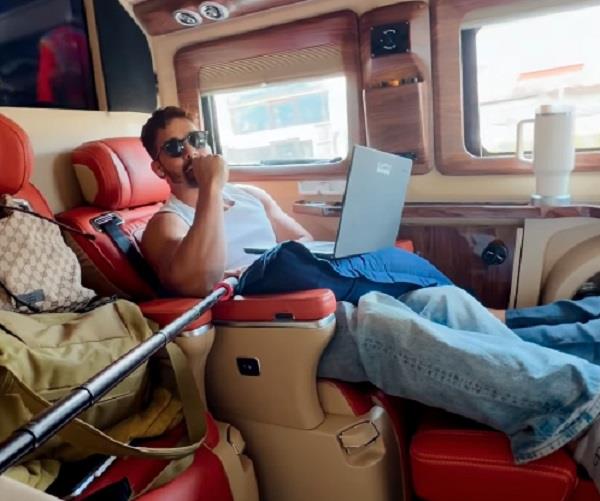 harshvardhan rane studies for exams en route to the location of   force 3  