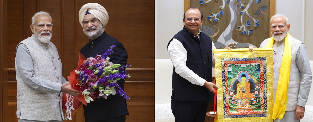 ਦਿੱਲੀ ਅਤੇ ਲੱਦਾਖ ਦੇ ਉੱਪ ਰਾਜਪਾਲਾਂ ਨੇ PM ਮੋਦੀ ਨਾਲ ਕੀਤੀ ਮੁਲਾਕਾਤ