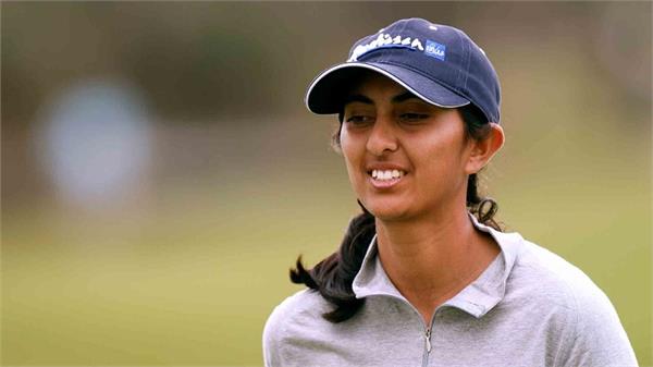 aditi enters top 10 after first round in china