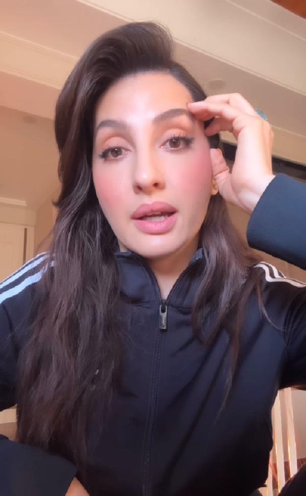 nora fatehi in controversy  clarification given on obscene song   sarke chunar  