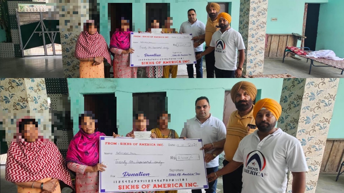 ਅਨਾਥ ਬੱਚੀ ਦੇ ਵਿਆਹ ਦੀ ਸਿੱਖਸ ਆਫ਼ ਅਮੈਰਿਕਾ ਨੇ ਚੁੱਕੀ  ਜ਼ਿੰਮੇਵਾਰੀ, ਦਿੱਤਾ 21,000 ਰੁਪਏ ਸਗਨ