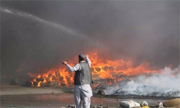 43 shops to ashes in afghanistan