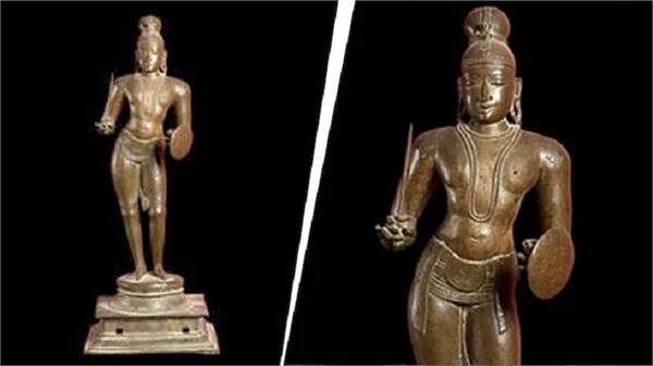 britain returns ancient statue   installed in tamil nadu temple