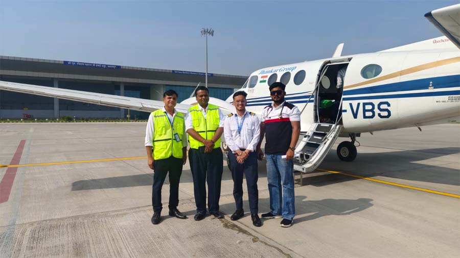 ਦਿੱਲੀ ਤੋਂ ਏਅਰ ਐਂਬੂਲੈਂਸ ਰਾਹੀਂ ਗੰਭੀਰ ਮਰੀਜ਼ ਨੂੰ ਆਦਮਪੁਰ ਪਹੁੰਚਾਇਆ