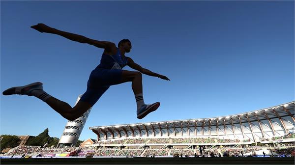 triple jumper selva prabhu won a silver medal