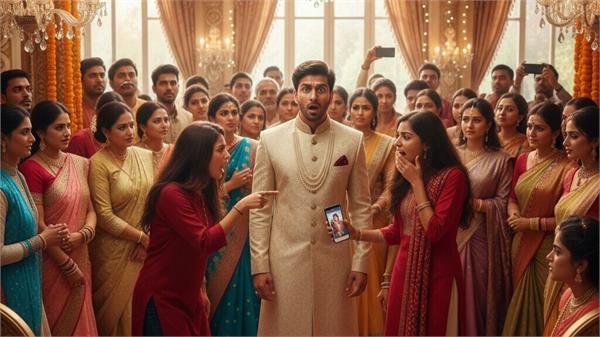 girlfriend reaches baraat