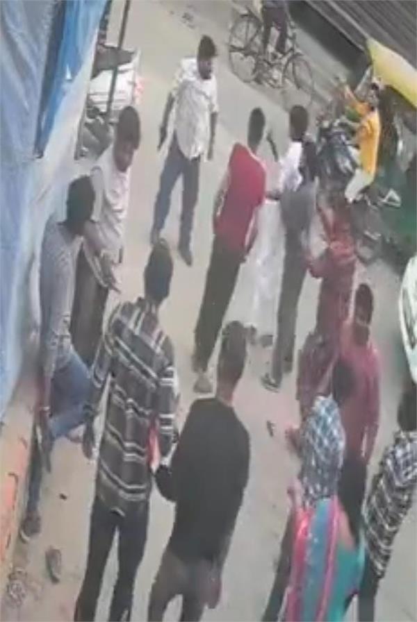 fight cctv viral ludhiana