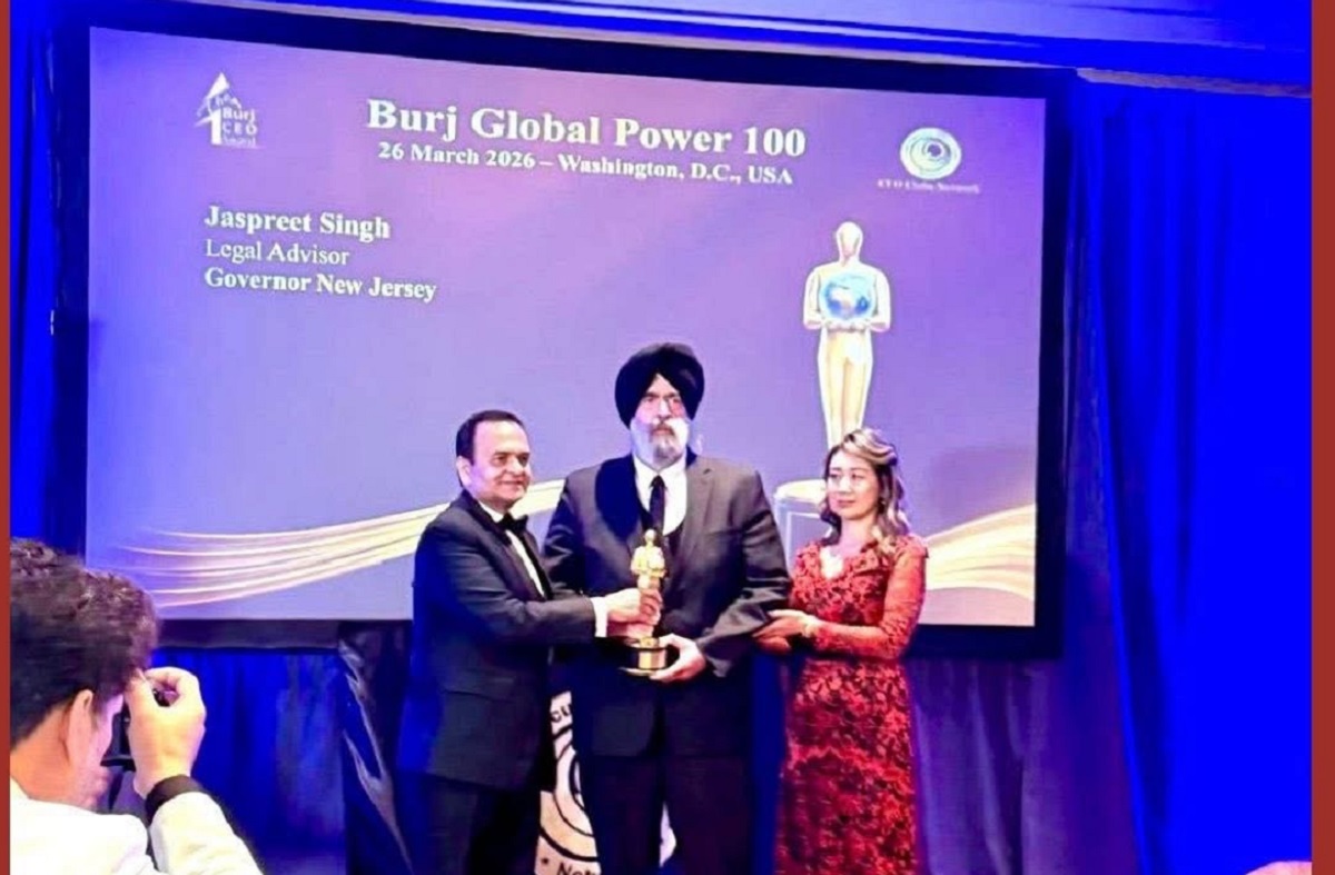 ਅਮਰੀਕਾ ਦੇ ਉੱਘੇ  ਸਿੱਖ ਅਟਾਰਨੀ ਜਸਪ੍ਰੀਤ ਸਿੰਘ ਬੁਰਜ ਗਲੋਬਲ ਐਵਾਰਡ ਨਾਲ ਸਨਮਾਨਿਤ
