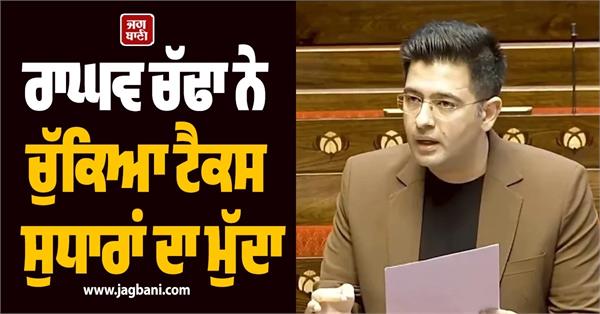 raghav chadha raises tax reform issue