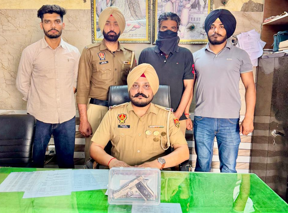 ਨਜਾਇਜ਼ ਅਸਲੇ ਸਮੇਤ ਇਕ ਗ੍ਰਿਫਤਾਰ, 32 ਬੋਰ ਪਿਸਤੌਲ ਤੇ 5 ਜਿੰਦਾ ਰੌਂਦ ਬਰਾਮਦ