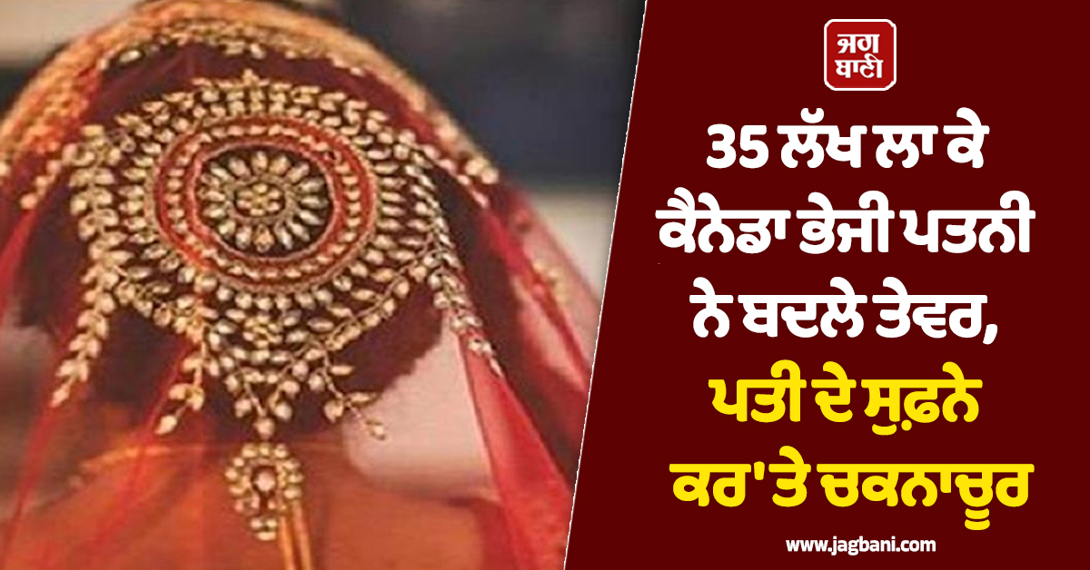 35 ਲੱਖ ਲਾ ਕੇ ਕੈਨੇਡਾ ਭੇਜੀ ਪਤਨੀ ਨੇ ਬਦਲੇ ਤੇਵਰ, ਪਤੀ ਦੇ ਸੁਫ਼ਨੇ ਕਰ 'ਤੇ ਚਕਨਾਚੂਰ