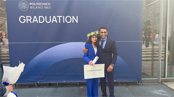 anjali rattu from nawanshahr got degree in italy
