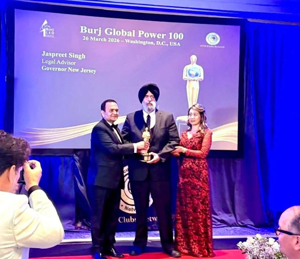 ਅਮਰੀਕਾ ਦੇ ਉੱਘੇ ਸਿੱਖ ਅਟਾਰਨੀ ਜਸਪ੍ਰੀਤ ਸਿੰਘ ''ਬੁਰਜ ਗਲੋਬਲ ਐਵਾਰਡ'' ਨਾਲ ਸਨਮਾਨਿਤ