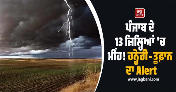 punjab weather raining imd yellow alert