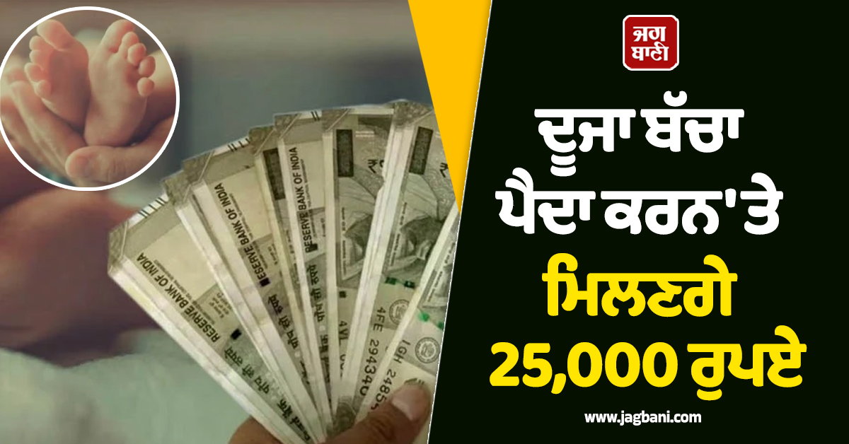 ਦੂਜਾ ਬੱਚਾ ਪੈਦਾ ਕਰਨ ''ਤੇ ਮਿਲਣਗੇ 25,000 ਰੁਪਏ, ਵੱਡੀ ਯੋਜਨਾ ਲਿਆਉਣ ਦੀ ਤਿਆਰੀ ''ਚ ਇਹ ਸੂਬਾ ਸਰਕਾਰ