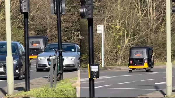 indian   auto rickshaw   spotted plying on london roads