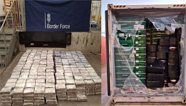 cocaine worth 75 million pounds seized from banana pallets