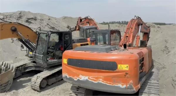 two arrested for illegal mining in ravi river