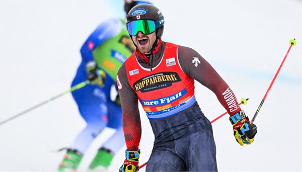 reece howden wins gold in world cup ski cross competition in austria