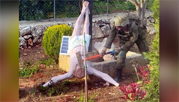 israeli soldier jailed for destroying statue of jesus christ