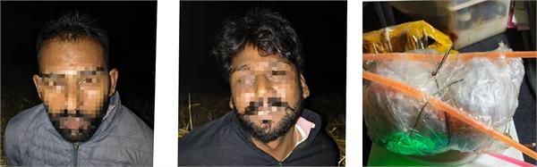 two smugglers arrested with heroin worth rs 5 crore