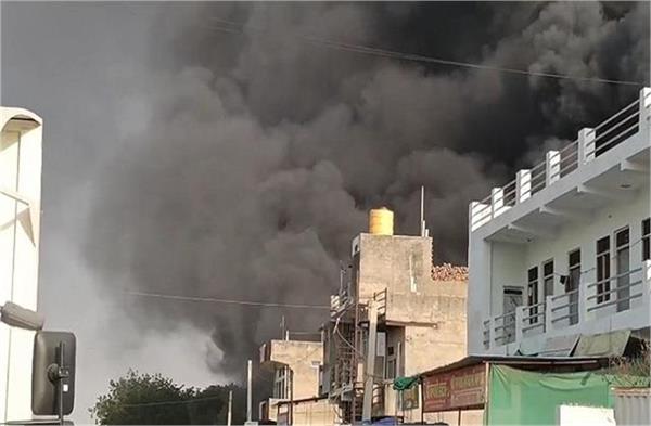 fire breaks out in rajasthan