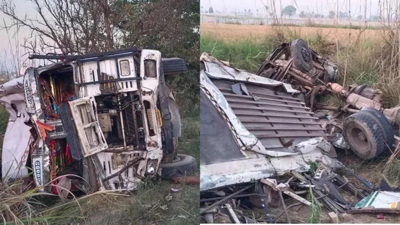 ਹਾਪੁੜ ''ਚ ਰੂਹ ਕੰਬਾਊ ਹਾਦਸਾ: ਬਾਰਾਤੀਆਂ ਦੀ ਬੱਸ ''ਤੇ ਕਾਲ ਬਣ ਕੇ ਪਲਟਿਆ ਟਰੱਕ, 6 ਲੋਕਾਂ ਦੀ ਮੌਤ