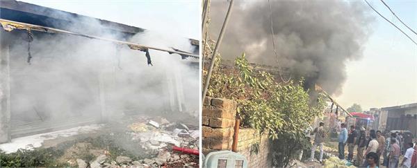 fire rages in batala