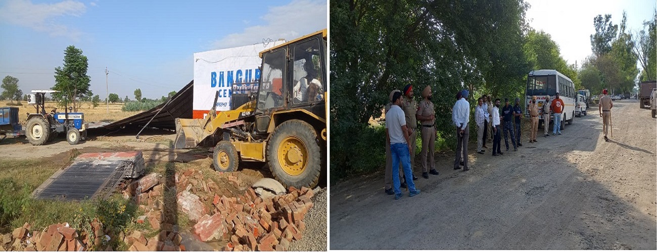 ਨਿਹਾਲ ਸਿੰਘ ਵਾਲਾ ''ਚ ਪ੍ਰਸ਼ਾਸਨ ਦਾ ਚੱਲਿਆ ''ਪੀਲਾ ਪੰਜਾ'', 8 ਮਹੀਨਿਆਂ ਤੋਂ ਲੱਗਾ ਪੱਕਾ ਮੋਰਚਾ ਉਖਾੜਿਆ