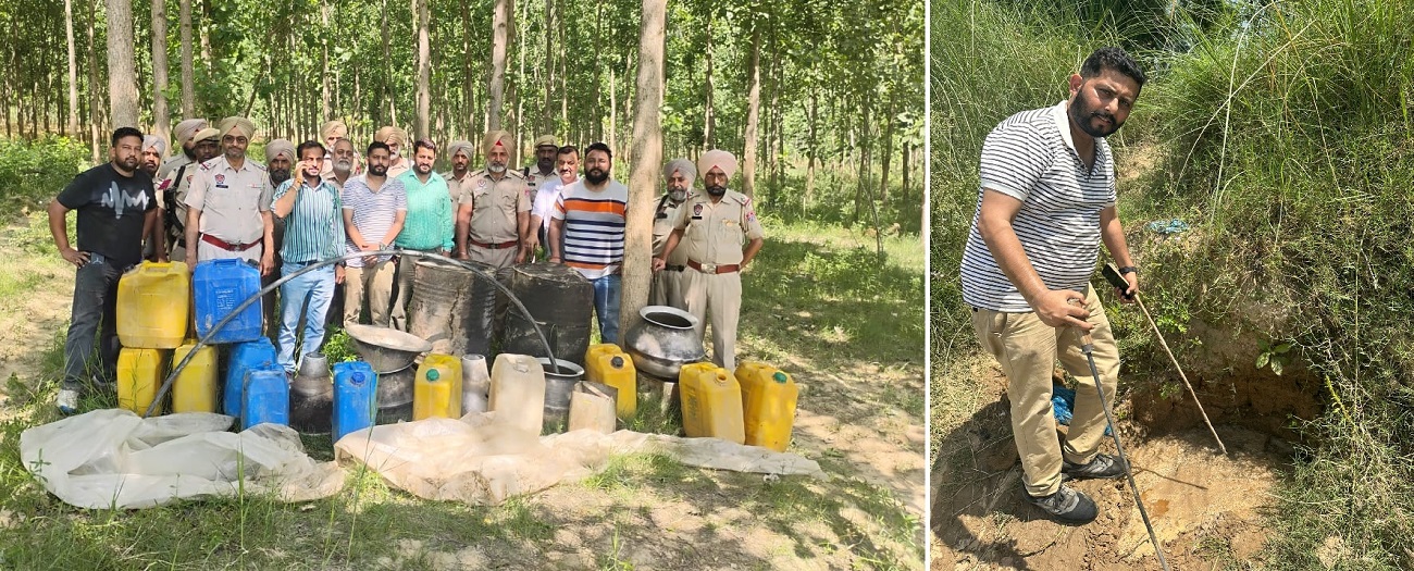 ਗੁਰਦਾਸਪੁਰ ’ਚ ਪੁਲਸ ਤੇ ਆਬਕਾਰੀ ਵਿਭਾਗ ਦਾ ਵੱਡਾ ਐਕਸ਼ਨ: 30,780 ਕਿਲੋ ਲਾਹਣ ਕੀਤੀ ਬਰਾਮਦ