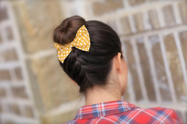 young women  high bun  style