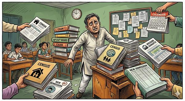 show cause notice issued to 3 teachers absent