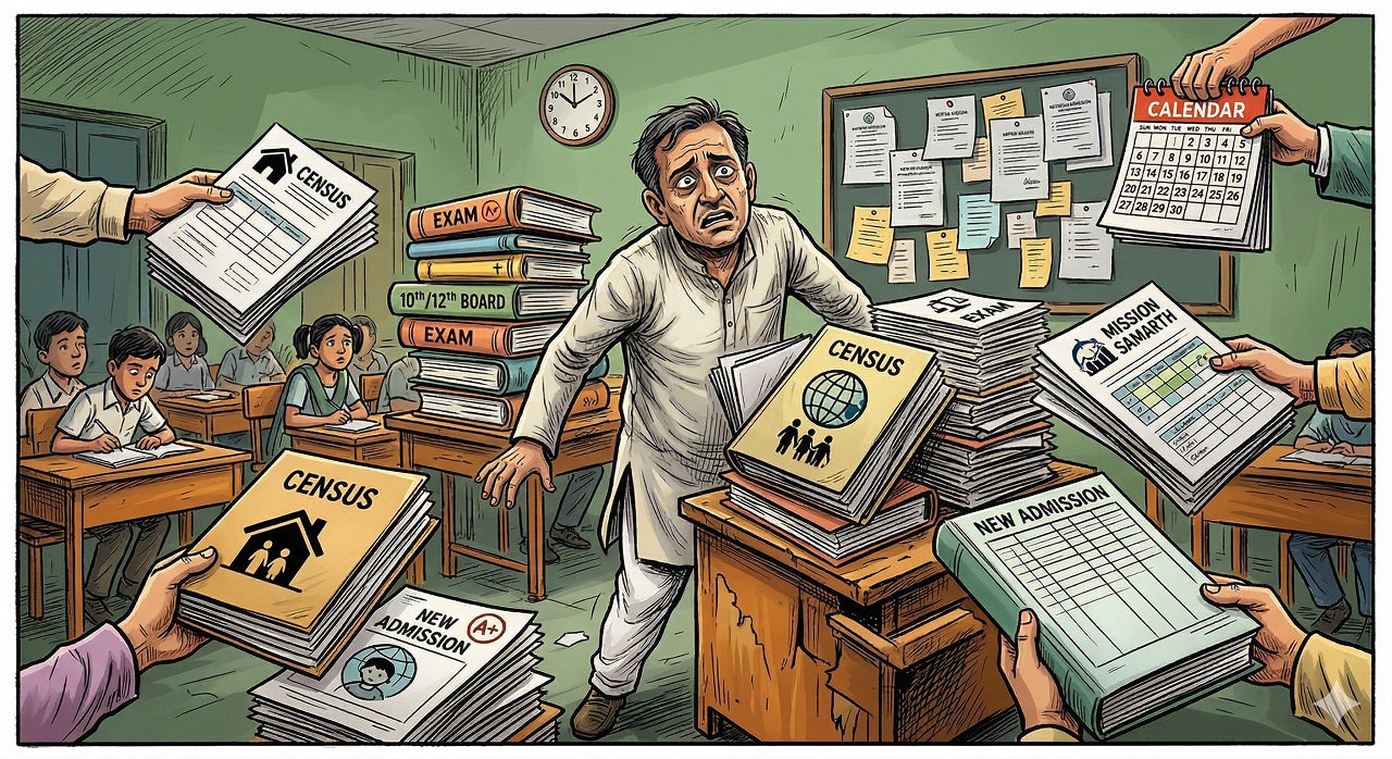 ਜਨਗਣਨਾ ਡਿਊਟੀ ਤੋਂ ਗੈਰ-ਹਾਜ਼ਰ 3 ਅਧਿਆਪਕਾਂ ਨੂੰ ''ਕਾਰਨ ਦੱਸੋ ਨੋਟਿਸ'', ਅਨੁਸ਼ਾਸਨੀ ਕਾਰਵਾਈ ਦੀ ਤਲਵਾਰ ਲਟਕੀ